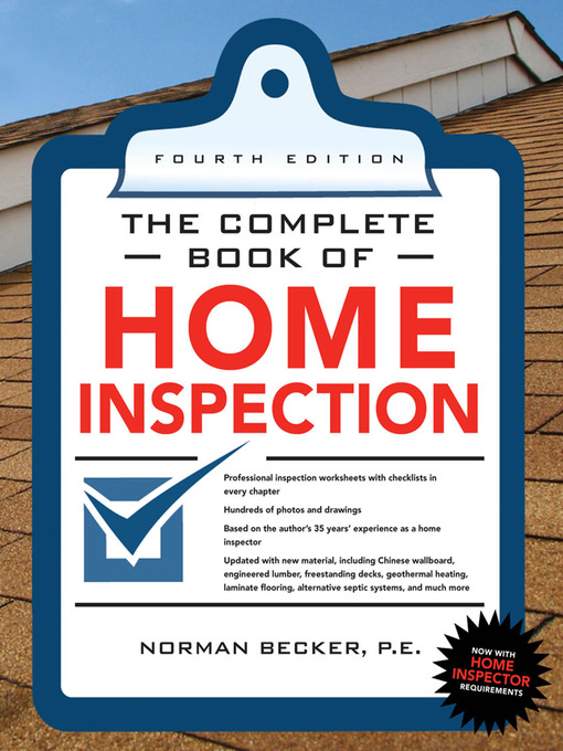 Title details for Complete Book of Home Inspection by Norman Becker - Available